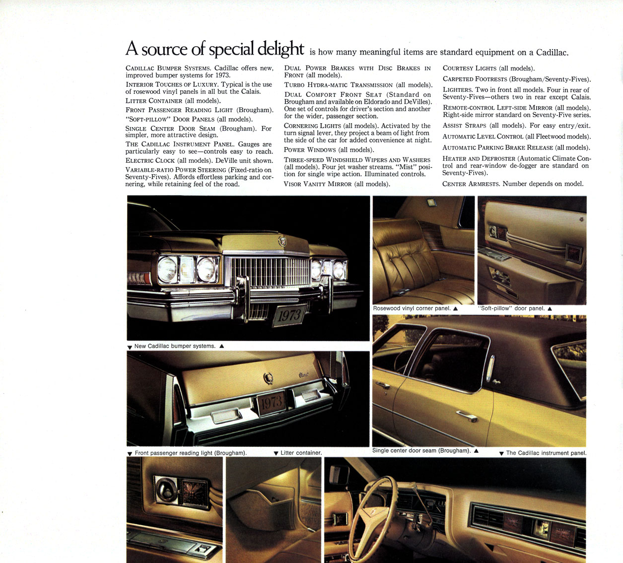 1973 Cadillac Brochure Page 26